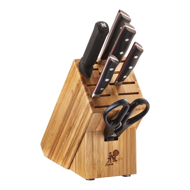 Evolution, 7-pc, Knife block set, natural, large 2
