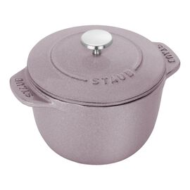 Staub 鋳物ホーロー鍋, ラ・ココット de GOHAN 12 cm, ラウンド, シフォンローズ, 鋳鉄