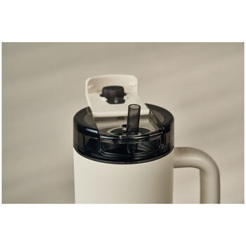 Thermo Straw Tumbler, 900 ml, paslanmaz &ccedil;elik, A&ccedil;ık Bej,,large 16