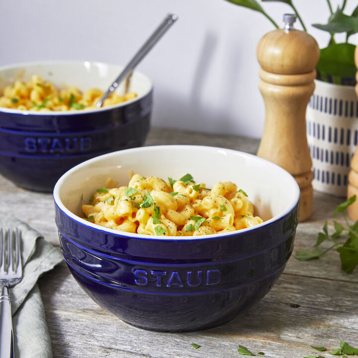 Stoneware, 6.5-inch / 2-pc, Large Universal Bowl Set, dark blue, large 4