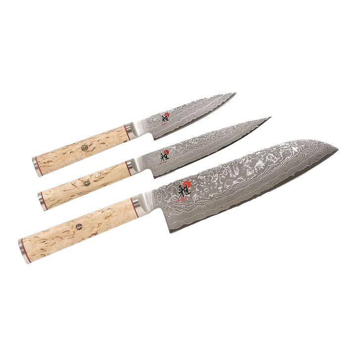 BIRCHWOOD 5000MCD, 3 Piece, Knife set, brown, large 1