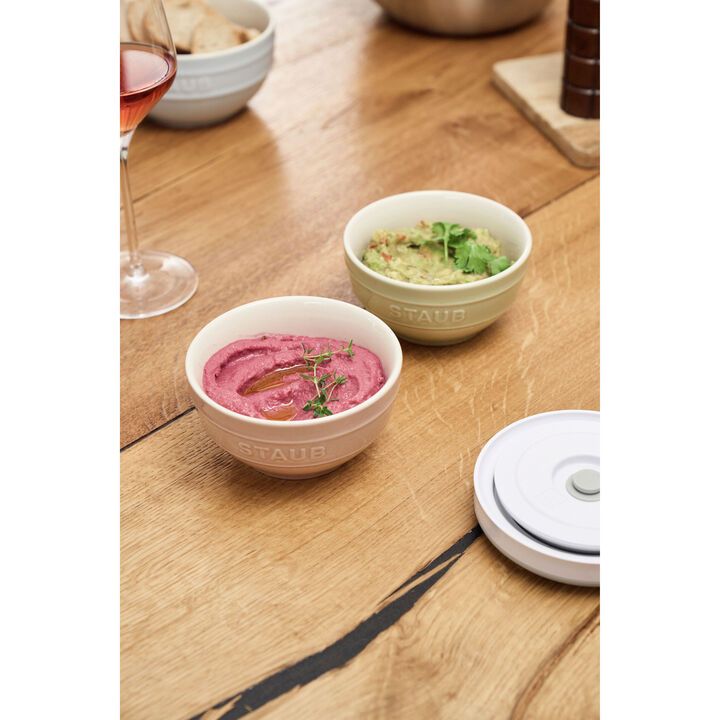 Fresh & Save BOWLS, 真空保存ボウル,セラミックボウル マカロングリーン セット, large 3