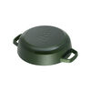 Braisers, 28 cm round Cast iron Saute pan Chistera basil-green, small 4