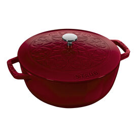 Essential French Oven with lily lid and trivet 2 Piece, cast iron