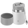 Food jar, 700 ml, stainless steel, white-grey,,large