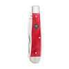 Outdoor, 3.5-inch, Trapper Folding Pocket Knife, Red Smooth Bone, small 6