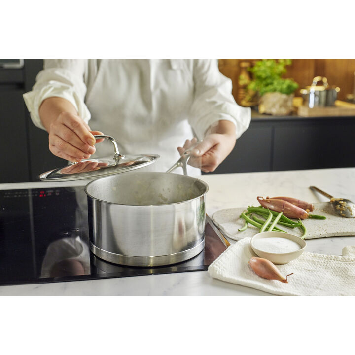 Atlantis, 2.25 qt Sauce Pan With Lid, 18/10 Stainless Steel , large 2