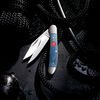 Outdoor, 2.75-inch, Copperhead Folding Pocket Knife, Blue Micarta, small 2