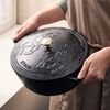 La Cocotte, 5 qt, Essential French Oven with Horse Lid, Matte Black, small 2