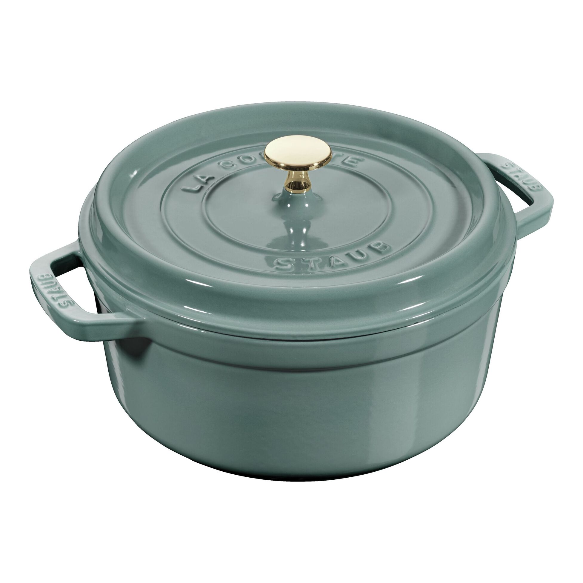 4 qt, Round, Cast Iron Dutch Oven, Eucalyptus