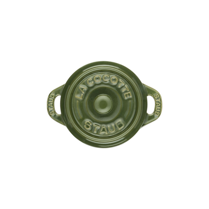 Stoneware, Mini cocotte, basil, large 4