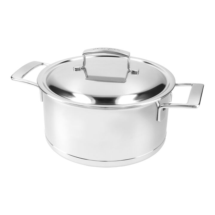 Silver 7, Kookpot met dubbelwandig deksel 24 cm / 5,2 l, large 2