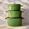 La Cocotte, 3.7 l cast iron round Cocotte, pistachio - Visual Imperfections, small 5
