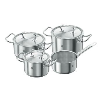 4-pcs 18/10 Stainless Steel Pot set silver,,large 1