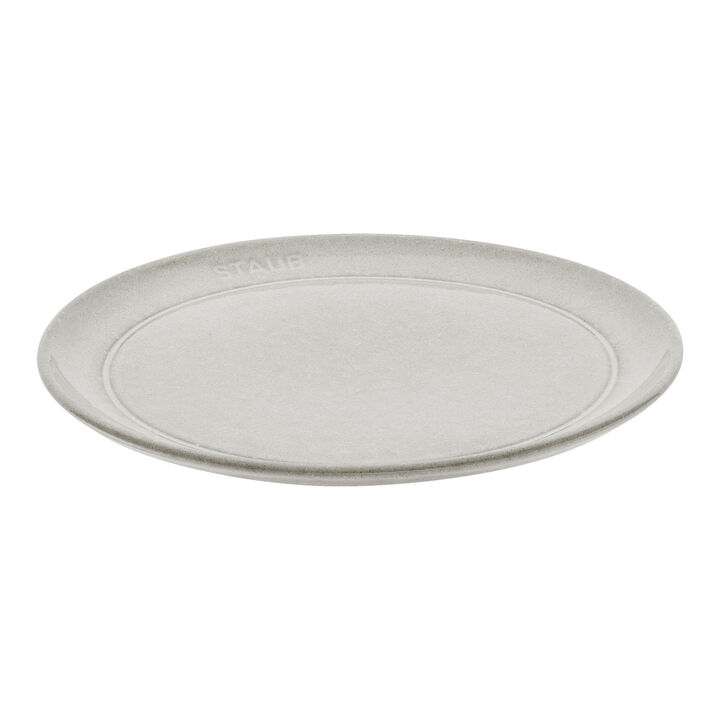 Dining Line, Teller flach 20 cm, rund, Weisser Trüffel, Keramik, large 1