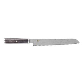 MIYABI 5000 MCD 67, Couteau à pain 24 cm, Brun, Tranchant en dents de scie
