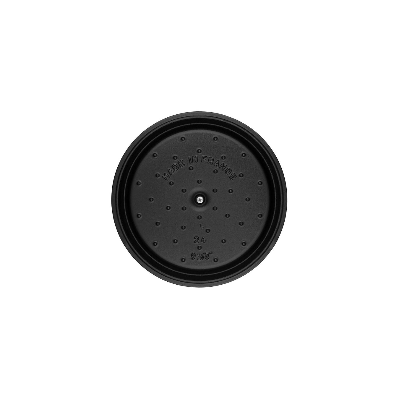 24 cm round Cast iron Cocotte black,,large 6