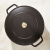 Braisers, 24 cm round Cast iron Saute pan Chistera black, small 6