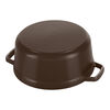 La Cocotte, Gryta 28 cm / 6,75 l, Rund, Choklad, Gjutj&auml;rn, small 13