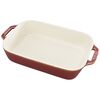 Ceramic - Rectangular Baking Dishes/ Gratins, 10.5-x 8-inch, Rectangular, Baking Dish, Rustic Red, small 1