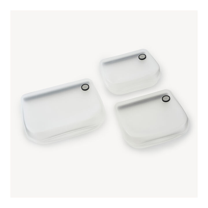 Fresh & Save, Set de sacs Flex avec pompe sous vide, 4-pcs. / S/M/L, transparent / blanc, plastique, large 3