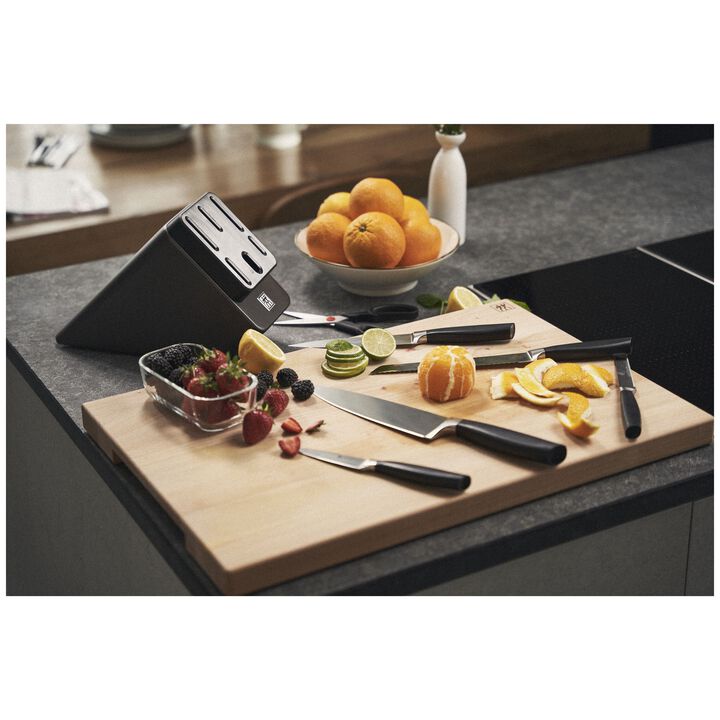 All * Star, 7-pcs, Knife block set, black, anthracite, large 4