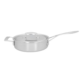24 cm 18/10 Stainless Steel Saute pan with lid,,large 1