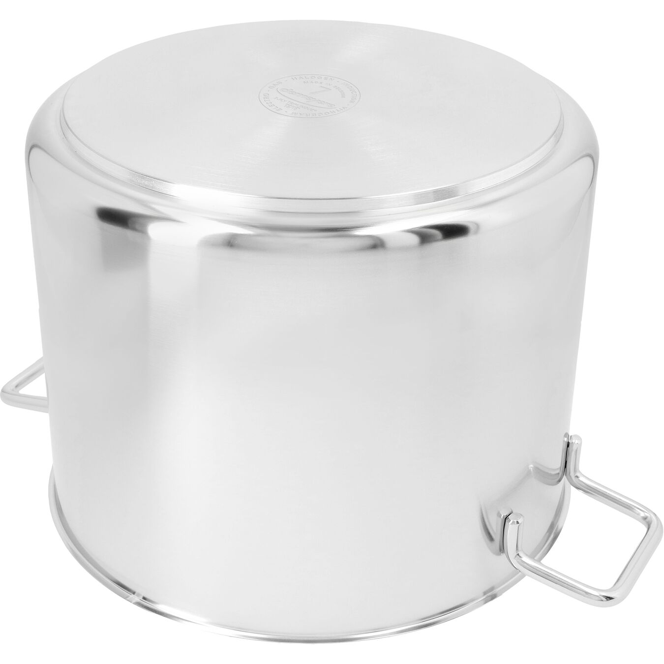30 cm 18/10 Stainless Steel Stock pot with lid silver,,large 2