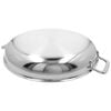32 cm 18/10 Stainless Steel Frying pan with 2 handles silver,,large