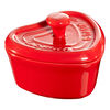 Ceramic, 3-pc, Mini Heart Dutch Oven Set, mixed colors, small 3