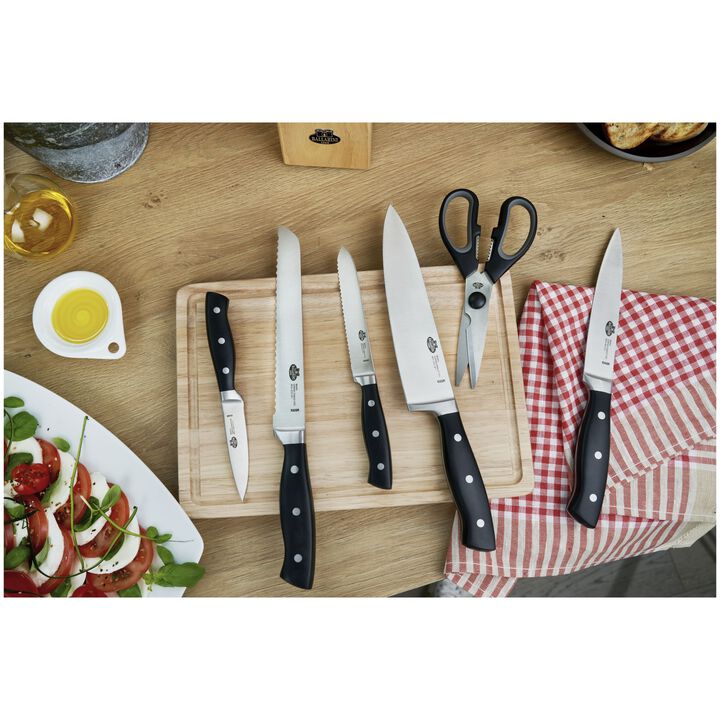 Brenta, 7 Piece, Knife block set, nature, large 3