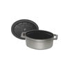 11 cm oval Cast iron Mini Cocotte graphite-grey,,large