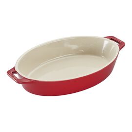 Staub Ceramic - Oval Baking Dishes/ Gratins, 9-inch, oval, Baking Dish, cherry