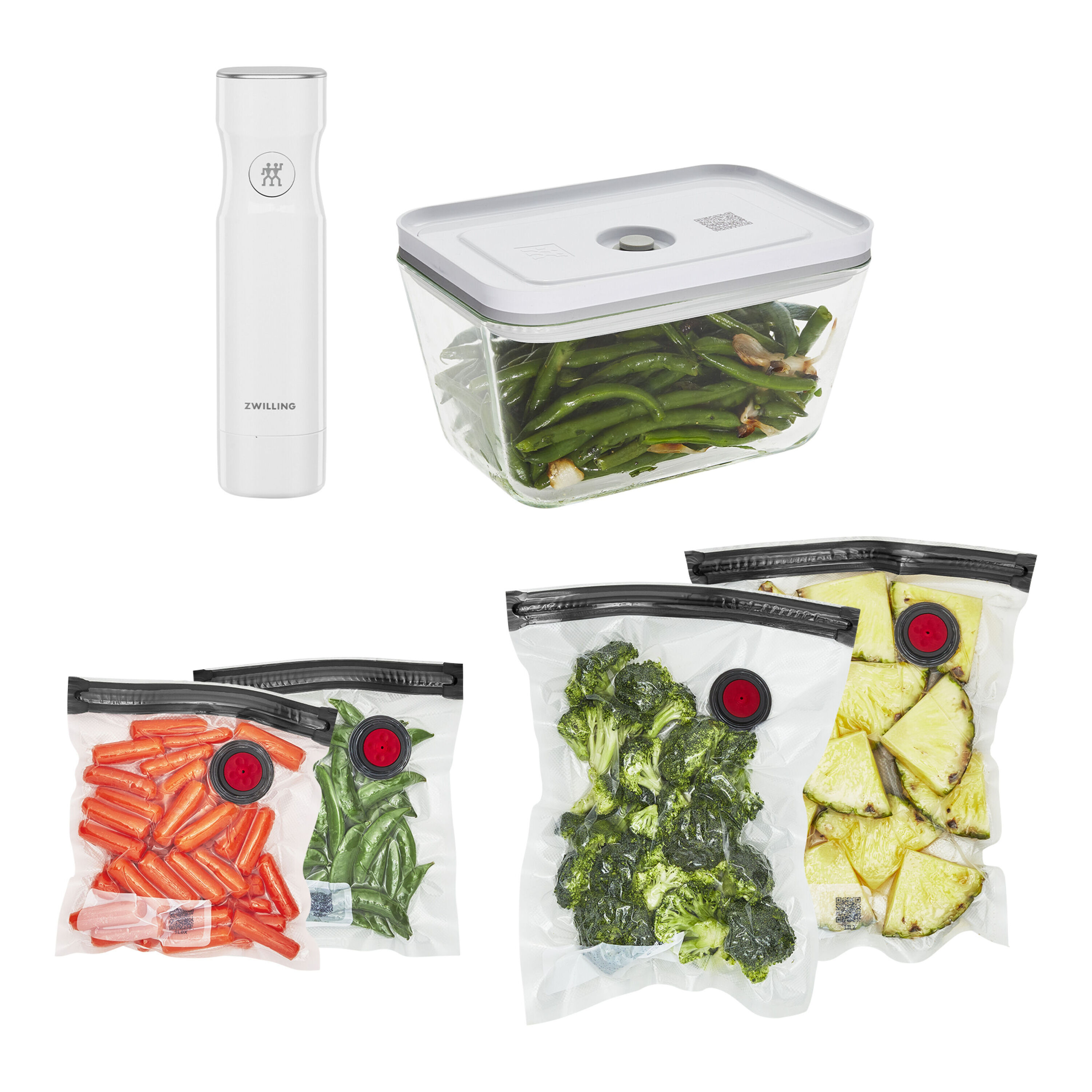 ZWILLING Fresh & Save glass Vacuum starter set, 6 Piece