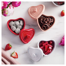 3-pc, Mini Heart Dutch Oven Set, mixed colors