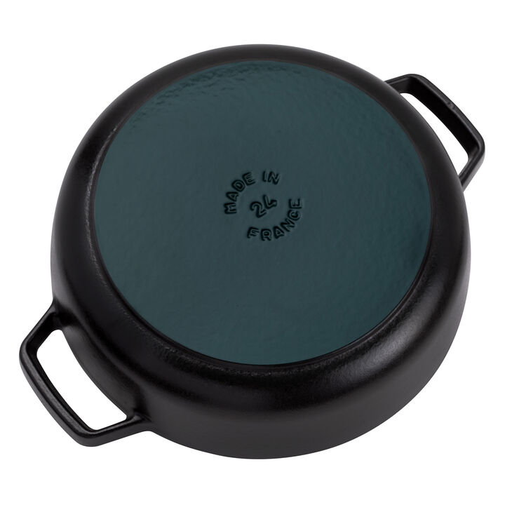 Cast Iron, 2.5 qt, Braiser With Dragon Lid, Black Matte, large 4