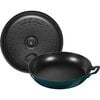 3.5 l cast iron round Saute pan, la-mer - Visual Imperfections,,large