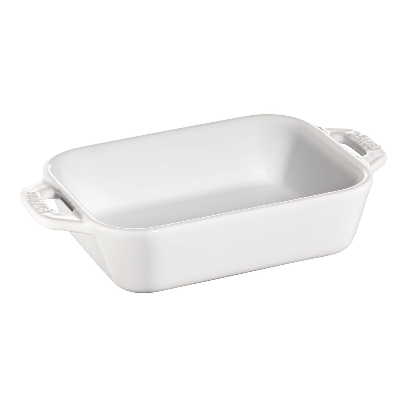 14 cm x 11 cm rectangular Ceramic Oven dish pure-white,,large 1