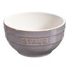 12 cm round Ceramic Bowl ancient-grey,,large