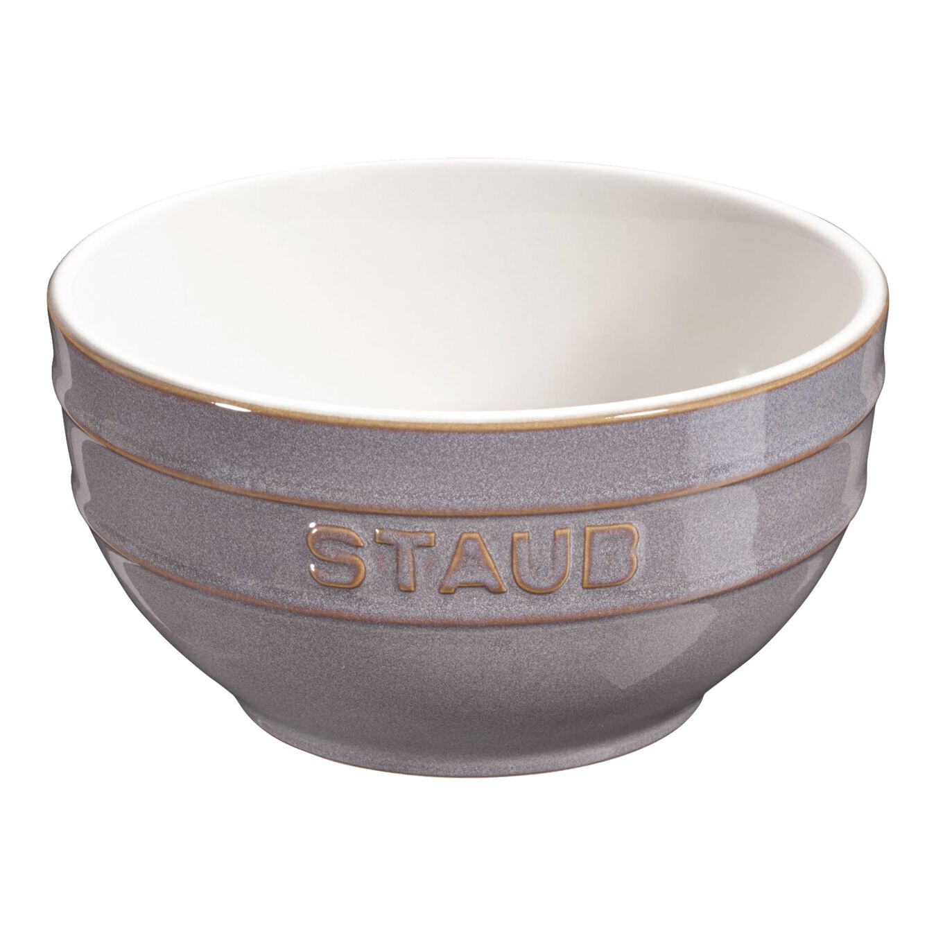 12 cm round Ceramic Bowl ancient-grey,,large 1