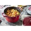 5 qt, round, Cocotte deep, cherry - Visual Imperfections,,large