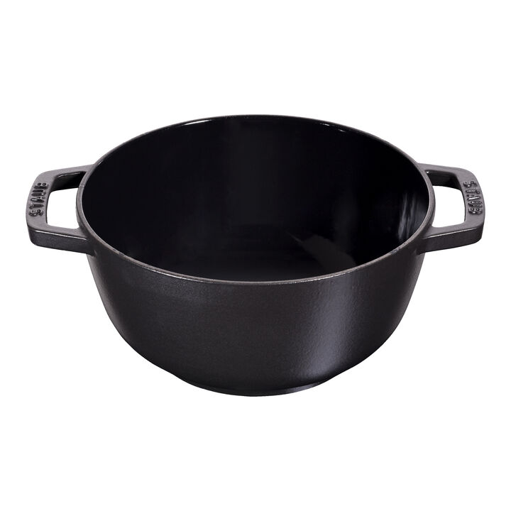 SERVICE A FONDUE STAUB IDEM LE CREUSET CASSEROLES Poêlons FONTE NOIR