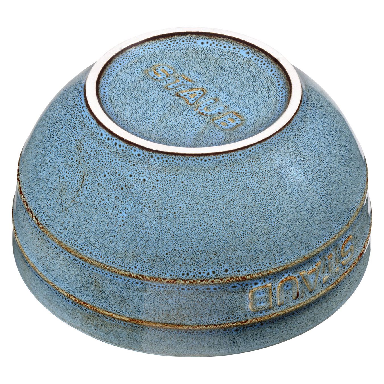 12 cm round Ceramic Bowl ancient-turquoise,,large 2