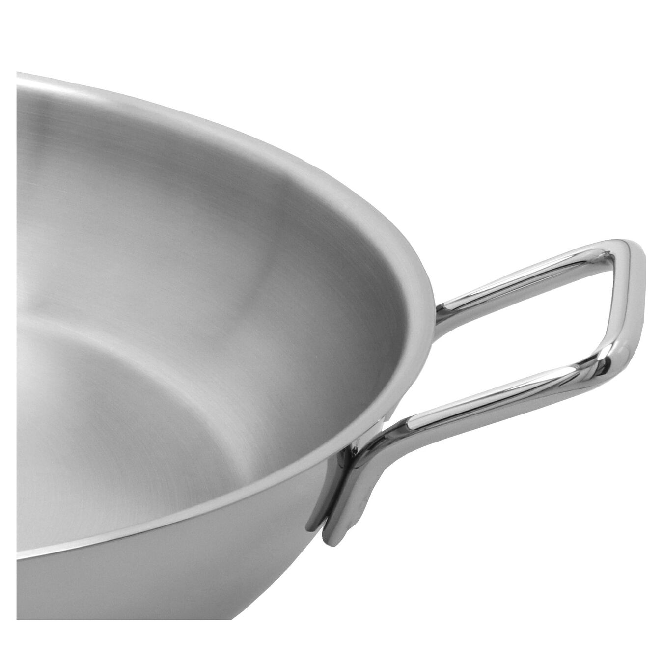 18-inch, Paella pan without lid, silver,,large 5