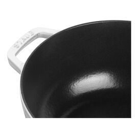 24 cm round Cast iron French oven winter pure-white