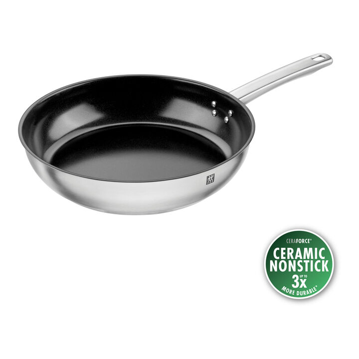 Plus, Stekpanna 28 cm, 18/10 Rostfritt stål, large 1