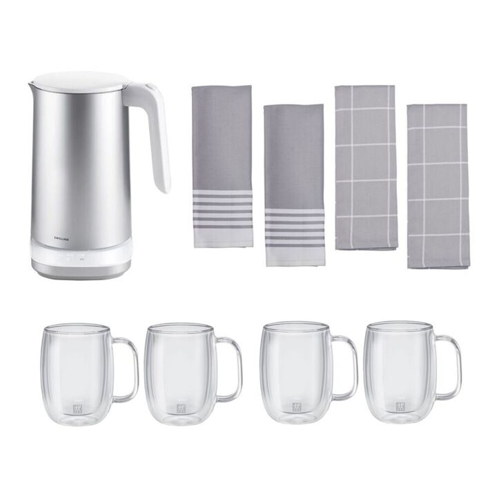 Enfinigy, Tea Set - Silver, 9-pc, large 1