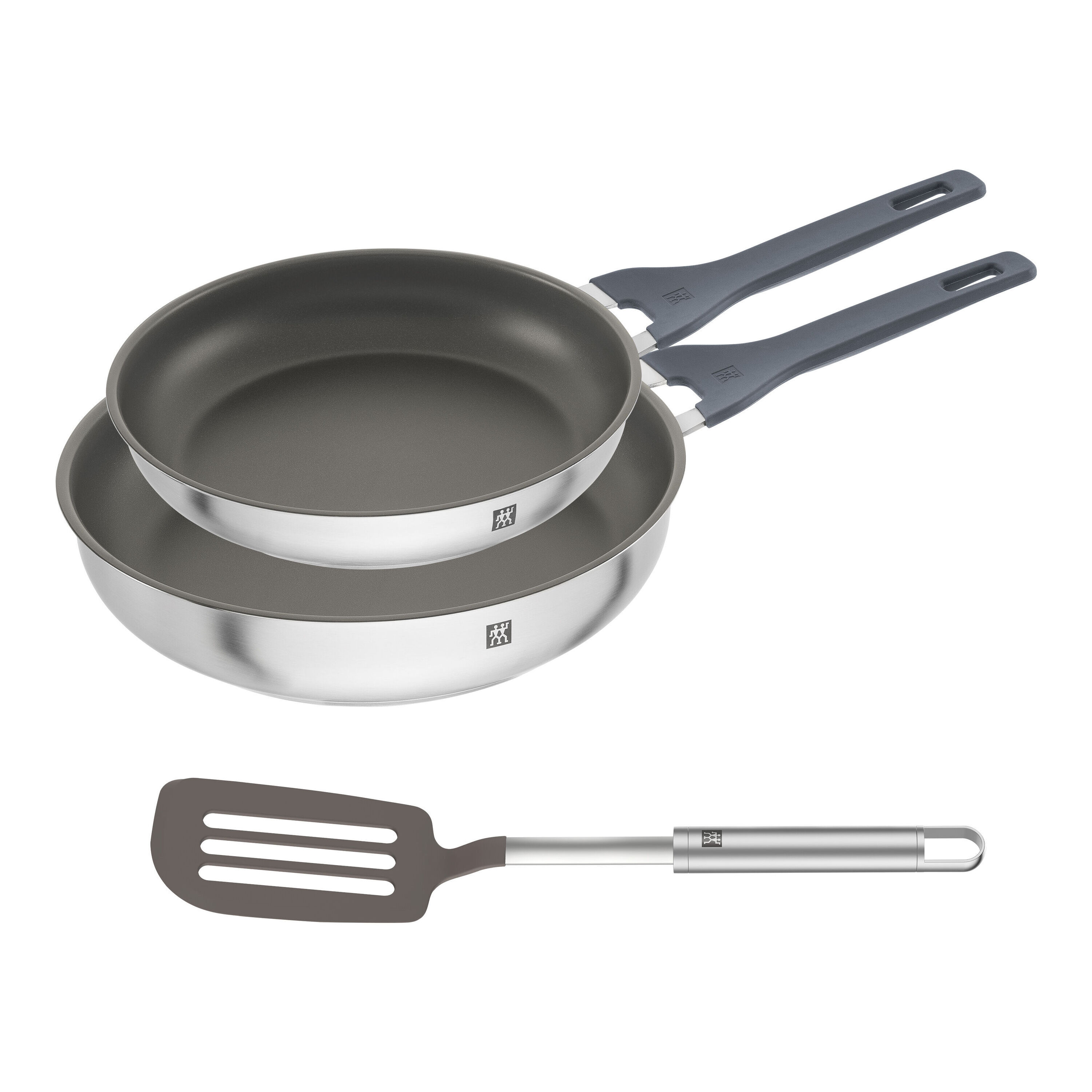 ZWILLING Pfannen-Set mit 28 cm Pfanne, 24 cm Pfanne und Pfannenwender, 3-tlg. Image