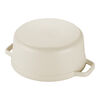 La Cocotte, 3.7 l cast iron round Cocotte, Cream, small 5