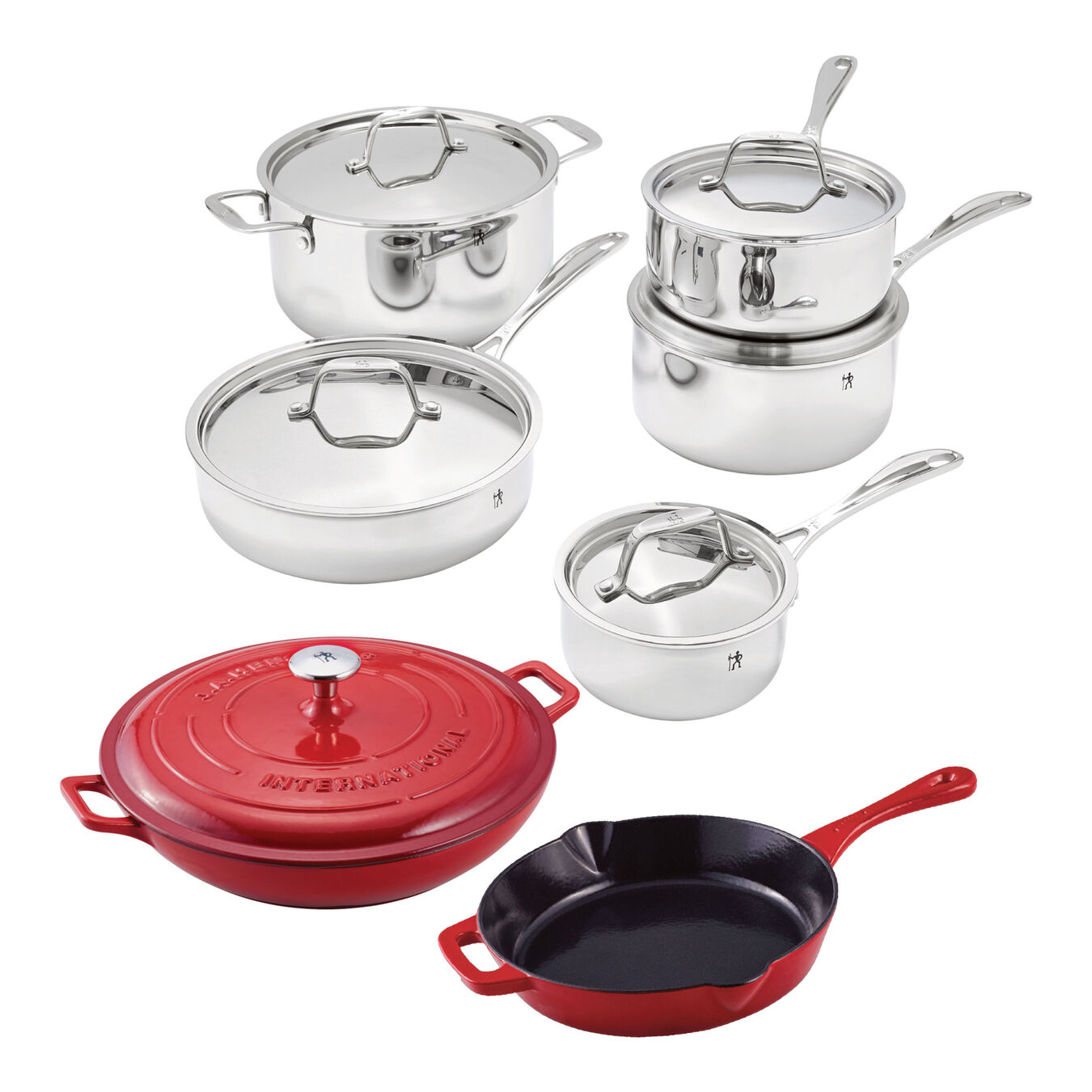 Pot set 13 Piece, 18/10 Stainless Steel,,large 1